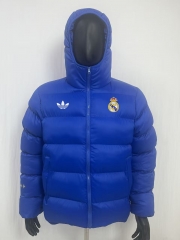 26-27  Real Madrid Color Blue Cotton Coat With Hat-8268