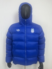 26-27 Argentina Color Blue Cotton Coat With Hat-8268