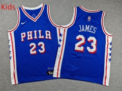 Philadelphia Version 76ers #23 Blue  Kids NBA Jersey-1380