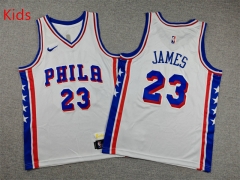Philadelphia 76ers #23 White Kids NBA Jersey-1380