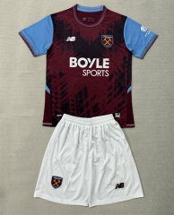 26-27 West Ham United Home Red Soccer Uniform-AY
