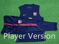 (S-3XL)26-27 Player Version Barcelona Royal Blue Vest (Long Pant) Thailand Soccer Short-Sleeve Uniform-9926 (S-3XL)26-27 Player Version Barcelona Royal Blue Vest (Long Pant) Thailand Soccer Short-Sleeve Uniform-9926