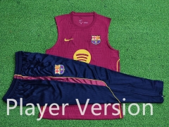 (S-3XL)26-27 Player Version Barcelona Red Vest (Long Pant) Thailand Soccer Short-Sleeve Uniform-9926 (S-3XL)26-27 Player Version Barcelona Red Vest (Long Pant) Thailand Soccer Short-Sleeve Uniform-9926