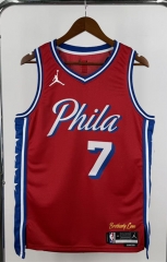 2023 Philadelphia 76ers #7 Red NBA Jersey-311