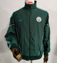 26-27 Manchester City Green Lined Trench Coat- 0255
