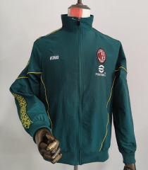 26-27 AC Milan Green Lined Thailand Trench Coat-0225