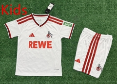 26-27 FC KöIn Home Yellow Kids/Youth Soccer Uniform-7309