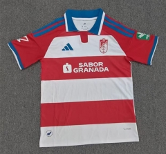 (S-4XL)26-27 Granada CF Home Red&White Thailand Soccer Jersey AAA-8025
