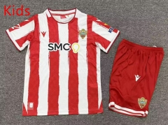 26-27 UD Almería Home Red&White Kids/Youth Soccer Uniform-7809
