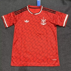 (S-4XL)26-27 Flamengo 2nd Away Red (No Ads) Thailand Soccer Jersey AAA-2242