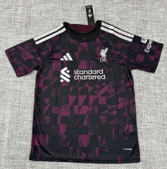 (S-4XL)26-27 Liverpool 2nd Away Black&Pink Thailand Soccer Jersey AAA-4506
