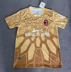 (S-4XL) 26-27 AC Milan Goalkeeper Yellow Thailand Soccer Jersey AAA-7209