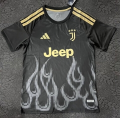 (S-4XL) 26-27 Juventus 2nd Away Black Thailand Soccer Jersey AAA-7035