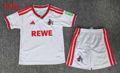 26-27 FC KöIn Home White Kids/Youth Soccer Uniform-6850