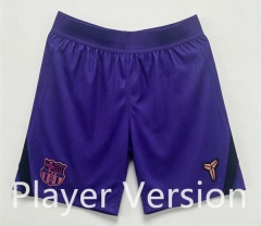 26-27 Player Version Barcelona Away Purple Thailand Soccer Shorts-0871