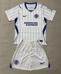 26-27 Brighton & Hove Albion Away White Soccer Uniform-AY