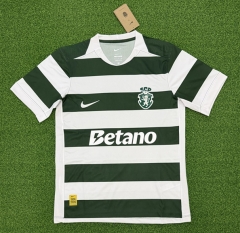 (S-4XL) 26-27 Sporting Lisbon Clube de Portugal Home White&Green Thailand Soccer Jersey AAA-403 (S-4XL) 26-27 Sporting Lisbon Clube de Portugal Home White&Green Thailand Soccer Jersey AAA-403