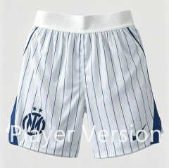 26-27 Player Version Inter Milan Away White Thailand Soccer Shorts-0871
