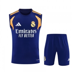 26-27 Real Madrid Royal Blue Thailand Training Soccer Vest Uniform-418 26-27 Real Madrid Royal Blue Thailand Training Soccer Vest Uniform-418
