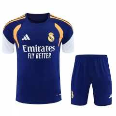 26-27 Real Madrid Royal Blue Thailand Training Soccer Uniform-418
