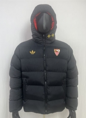 26-27 Arsenal Black Cotton Coat With Hat-8268