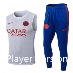 (S-3XL)26-27 Player Version Paris White (Long Pant) Thailand Vest Soccer Jersey Uniform AAA-9926