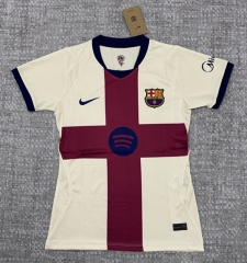 26-27 Barcelona 3nd Away Beige Women Thailand Soccer Jersey AAA-4506