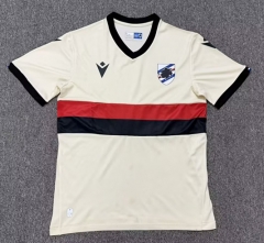 (S-4XL) 26-27 Special Version Sampdoria Beige Thailand Soccer Jersey AAA-8025
