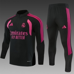 26-27 Real Madrid Black Pink Thailand Soccer Tracksuit-2315