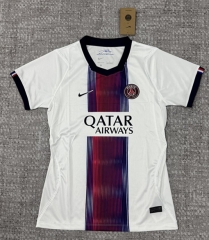 26-27 PSG Away White Women Thailand Soccer Jersey AAA-6723