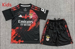 26-27 Benfica 2nd Away Black Kids/Youth Soccer Uniform-3162