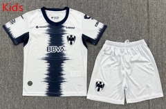 26-27 Monterrey Away White Kids/Youth Soccer Uniform-3162