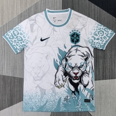 26-27 Special Edition Brazil White&Blue Thailand Soccer Jersey AAA-4927