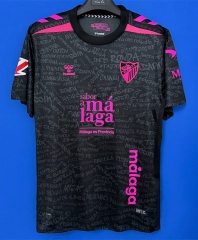 26-27 Málaga CF Away Black Thailand Soccer Jersey-6486