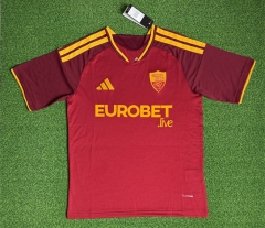 (S-4XL)26-27 Roma Home Red Thailand Soccer Jersey AAA-403
