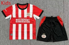26-27 PSV Eindhoven Home Red&White Kids/Youth Soccer Uniform-6149