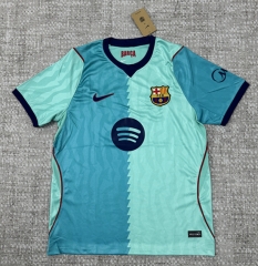(S-4XL) 26-27 Barcelona 2nd Away Green Thailand Soccer Jersey AAA-4506