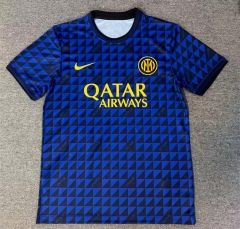 (S-4XL)26-27 Inter Milan Blue&Black Thailand Training Soccer Jersey AAA-7902
