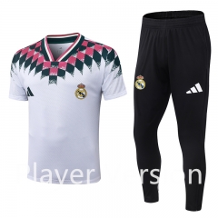 (S-3XL)26-27 Retro Player Version Real Madrid White (Long Pant) Thailand Soccer Uniform-9926
