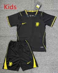 26-27 Chelsea Away Black Soccer Uniform-4247