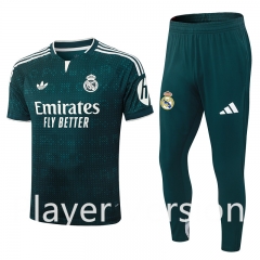 (S-3XL)26-27 Retro Player Version Real Madrid Away Green (Long Pant) Thailand Soccer Uniform-9926