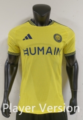 26-27 Player Version Al-Nassr FC Home Yellow Thailand Soccer Jersey AAA-0871