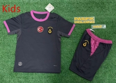 26-27 Galatasaray SK 2nd Away Black Kids/Youth Soccer Uniform-7309