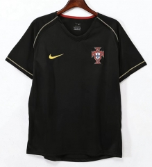 (S-4XL)Retro Version 2006 Portugal Away Black Thailand Soccer Jersey AAA-2663