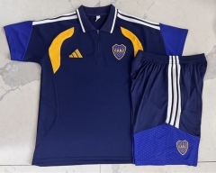 26-27 Boca Juniors Royal Blue Thailand Soccer Polo Uniform -815
