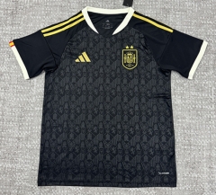 (S-4XL)26-27 Special Version Spain Black Thailand Soccer Jersey-4506