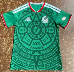 (S-4XL) 26-27 Mexico Home Green Thailand Soccer Jersey AAA-4506