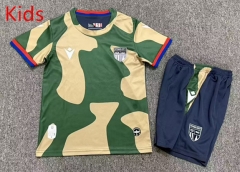 26-27 Stoke City Away Beige&Green Kids/Youth Soccer Uniform-7809